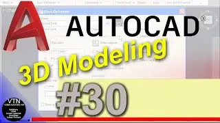 AutoCad 3d Modeling 30 ( 3D Mirror )