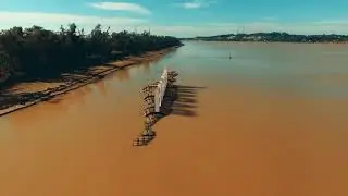 Cartel de  #parana en tunel subfluvial