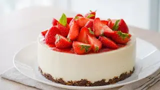 No Bake Strawberry Cheesecake