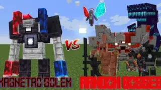 (Magnetic Caves | Beef's Alex's Caves) Magnetro Golem Vs Random Bosses