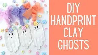 DIY Handprint Clay Ghosts