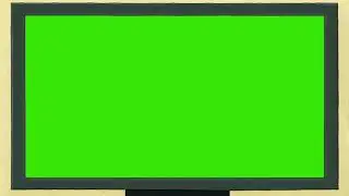 Rick and Morty Watching TV - Green Screen