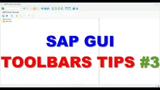 SAP GUI TOOLBARS TIPS part 03