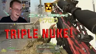 TRIPLE SNIPER NUKE ON NUKETOWN (MW2 IW4X PC)