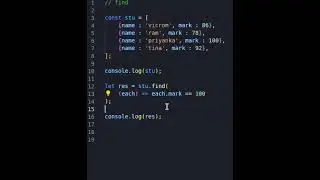 Find method in array javascript 