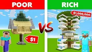 Minecraft NOOB vs. PRO : TREE HOUSE vs BIGGEST TREE HOUSE in Minecraft