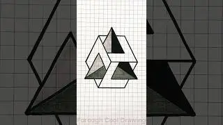 Easy 3D Drawing on Graph Paper✍🏻 