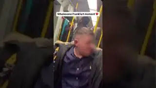 Enjoying in Frankfurt tram 🚋 