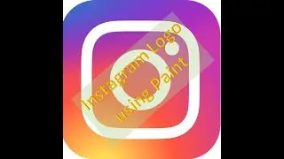 Instagram Logo using Paint application
