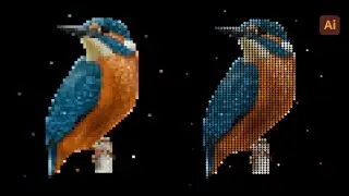 Cómo hacer PIXEL ART EFFECT - ADOBE ILLUSTRATOR - TUTORIAL💯