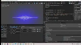 using pyaudio (thanks JoelGomes1994) upbge and my mesh drawLine show waveforms(amplitude only 4 now)