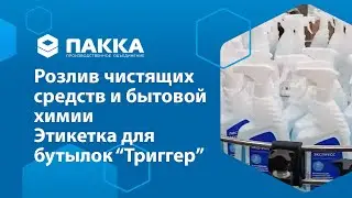 Розлив чистящих средств и бытовой химии. Этикетка для бутылок 