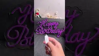 LED Happy Birthday Neon Signs