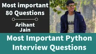 Most Important Python Interview Questions || Python Interview Questions || Basic Python Questions
