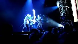 Blue Man Group Playing Pipes