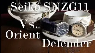 Seiko SNZG11 Vs. Orient Defender Watch Comparison : A Clear Choice?  (SNZG11J1, ET0N003Y)