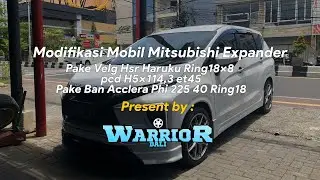Modifikasi Mobil Mitsubishi Expander pake Velg HSR Haruku Ring18x8 Pcd H5x114,3 Et45
