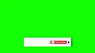 Green Screen YouTube Subscribe Button