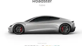 Look This !!! First Tesla Roadster Unofficial Configurator Allows You to Sample 12 Colors