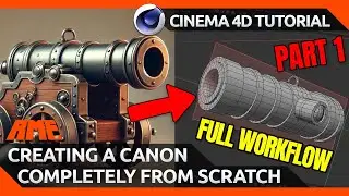 🎯Building a Game-Ready Cannon in Cinema 4D 💥| PART 1 | 3D Asset Creation for Unreal Engine