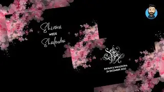 Pink watercolor floral wedding invitation video for WhatsApp | wedding invitation video | e-card
