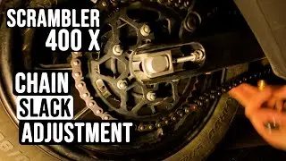 Chain Tension Adjustment on Triumph Scrambler 400 X