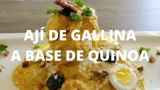 Aji de gallina a base de quinoa