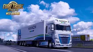 ETS2 -  DAF XF delivering potted flowers in Croatia