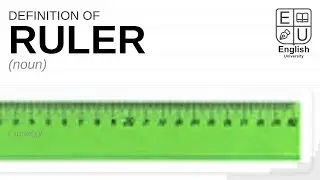 RULER meaning, definition & pronunciation | What is RULER? | How to say RULER