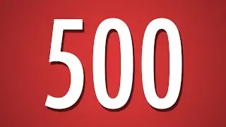 500 Second Countdown Timer - Red Background