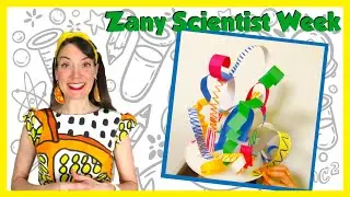 How to make a Line Design Paper Thinking Cap Sculpture | Zany Scientist Week