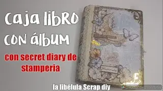 Caja libro con Secret Diary de Stamperia