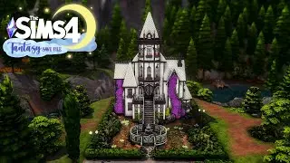 Purple Flower Mansion | Sims 4 Speed Build | Fantasy Save File