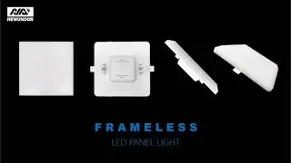 Recessed full screen plastic panel light square model
