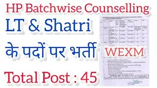 भाषा अध्यापक और शास्त्री के पदों पर भर्ती || HP Govt Jobs 2024