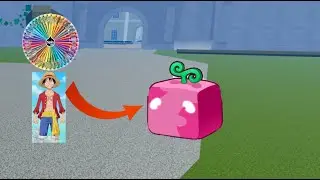 Blox Fruits 1v1 with my friend, but a One Piece wheel decides our build