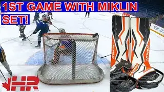 1st game* in Miklin InteIVse set! Blades beer league hockey goalie GoPro