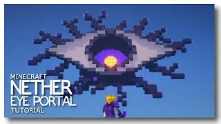 Minecraft: Nether Eye Portal Design Tutorial (It stares at your soul!)