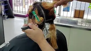 COMO HACER CORRECCION DE COLOR, ELIMINAR TONOS NARANJA Y AMARILLOS  A  MECHAS RUBIAS