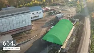 Бескаркасный ангар для хранения зерна. П. Гордеевский, Алтайский Край.