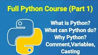 Python full course | Python course for beginners #1