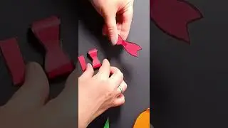 Schleife für Fensterblumen aus Papier / Frühlingsdeko 