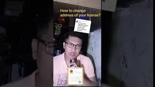 Changing address in your Driver license. 