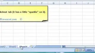 MS Excel Training Module 2 Worksheets - Lesson 1 add worksheet