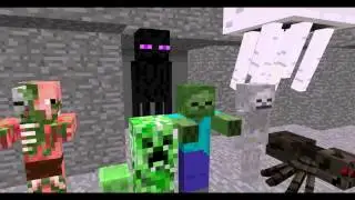 Monster School Combat   Minecraft Animation