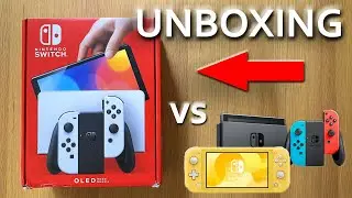 Nintendo Switch OLED Model unboxing and comparison