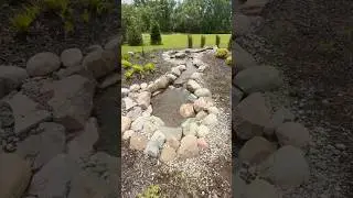 A Long Stream with 3 waterfalls to enjoy in this brand new home was created by ​⁠@PutsPonds