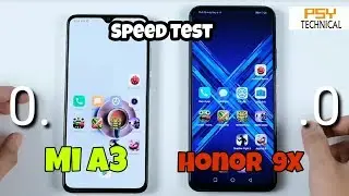 Honor 9x vs Mi A3 speed test