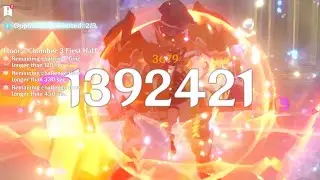 Genshin Impact | C0 Eula hitting 1.39 Million (Floor 7) | WGS r1