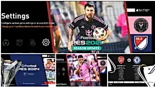Pes 2021 | Football life New Menu MLS Major League Soccer 2024/2025 CPK | Option File Patch 24